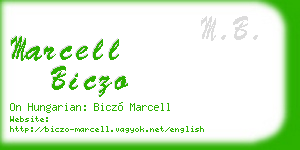 marcell biczo business card